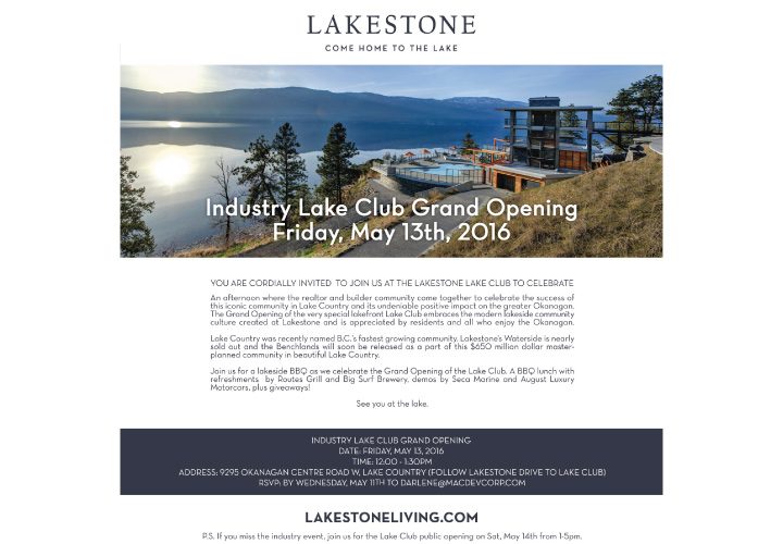 Lakestone Invite